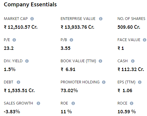 Fundamental Analysis of Trident Ltd